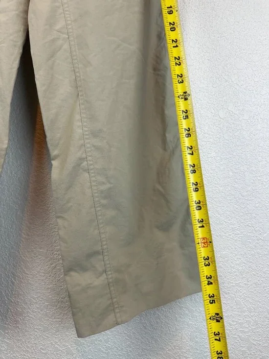 The North Face Convertible Hiking Pants Womens US 8 Khaki Zip Off Nylon Camping - Picture 6 of 12